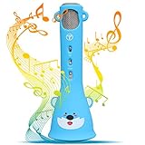 TOSING Wireless Karaoke Microphone for Kids, 2019 Top Birthday Gifts for Girls Boys, Best Present Toys for Kids Girls 4 5 6 7 8 9 Years Old & 10 11 12 Yrs Teenager, Bluetooth Child Karaoke Machine