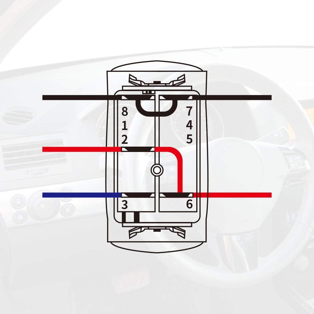 Switches Relays 5 Pin On Off Rear Lights Horn Switch Blue Laser Lighted Waterproof Switch For Car Truck Boat Marine Jeep Atv Utv 12 Pcs Wires Autoec Led Light Bar Rocker Switch