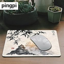 Pingpi Gaming Mouse Pad Custom,Japanese Bamboo