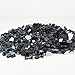 CYS EXCEL Black Reflective Fire Pit Glass (10 LBS, Approx. 1 SQ. FT.) | Multiple Color Choices Fireplace Tempered Glass Rock Crystals | Decorative Landscaping Glass Pebble Stones