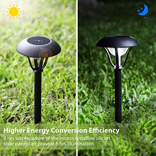 OxyLED Solar Path Lights, 8 Pack Garden Stake Light Solar Powered, Decorative Waterproof Outdoor Landscape Lighting Auto On/Off Dusk to Dawn for Pathway, Lawn, Patio, Yard, Christmas - Thumbnail 2