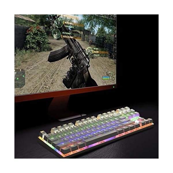 Mechanical-Gaming-KeyboardHiveNets-87-Keys-Blue-Switches-Anti-Ghosting-RGB-Breath-Backlit-for-PC-Macbook-Laptop-and-More-Update-Version-White HiveNets Mechanical Gaming Keyboard, 87 Keys Blue Switches Anti-Ghosting RGB Breath Backlit for PC Macbook Laptop and…