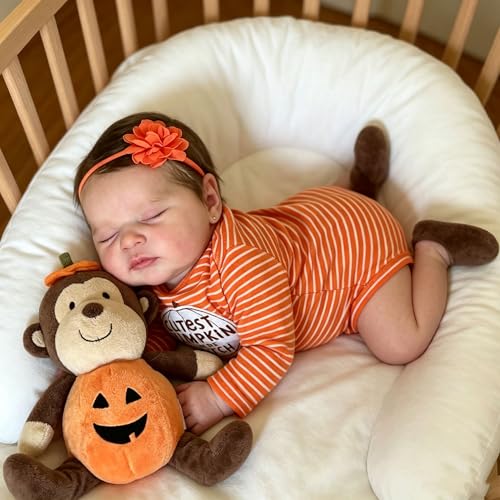 Anano Reborn Toddler Baby Dolls Silicone Full Body Girl 45CM Reborn Babies Silicone Full Body Realistic and Newborn Anatomically Correct with Implanted Hair