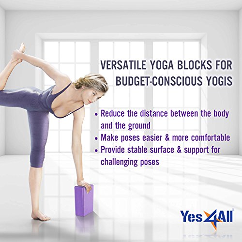 image for Yes4All Yoga Brick / Yoga Block 9x6x3 for Exercise, Pilates, Workout, 
