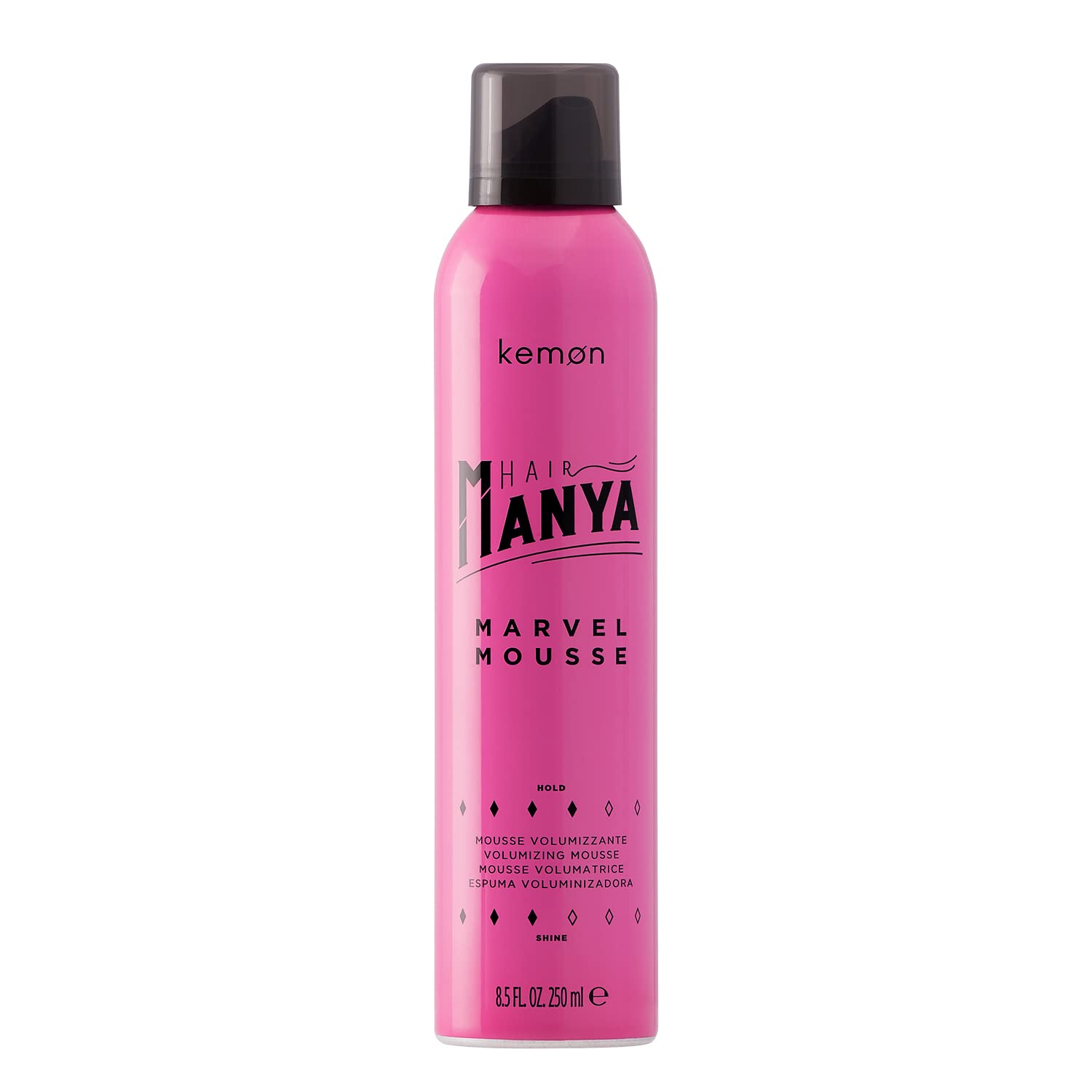 Kemon Hair Manya Marvel Mousse - Foam Strengthener for Added Fullness, Professional Hair Styling Product for More Support, 250 ml