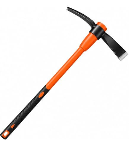 Amazon.com : VNIMTI Pick Axe for Digging, Heavy Duty Pickaxe with