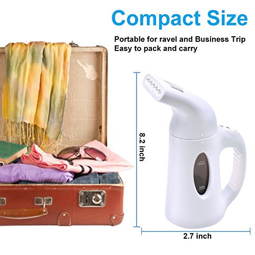 CPPSLEE Portable Garment Steamer,Fast-Heat Aluminum Heating Element, 60 Seconds Heat-Up,Safety and Lightweight Design for Home & Travel & Vacation