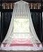 BASIK Nature Luxury Mosquito Net. PAGODA Round Mosquito Netting for Bed Canopy Full / Queen / King Size. Best Bug Nets For Camping Outside. A Thin Mesh Tent To Cover Hammock W/ Natural Protection