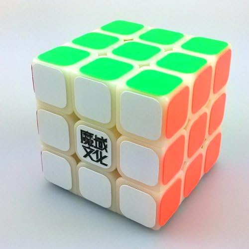 Dfunlife Li Ying 3x3x3 Layer Speed Cube Competition Legal--Enhanced Version of Moyu Huan Ying (Primary Color)