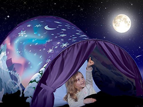 Yearmall Kids Pop Up Bed Tent Playhouse Dream Magical World Princess Castle Play Tents,Playhouse Kids For Festival Fairy Newest Design Twin Size(Winter Wonderland)