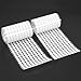 Whitelotous 1000 Pairs Sticky Back Coins Hook & Loop Double Sided Adhesive Disks Dot Fastener Tape White 10mm