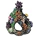 PINVNBY Coral Aquarium Decoration Fish Tank Resin Rock Mountain Cave Ornaments Betta Fish House for Betta Sleep Rest Hide Play Breedthumb 3