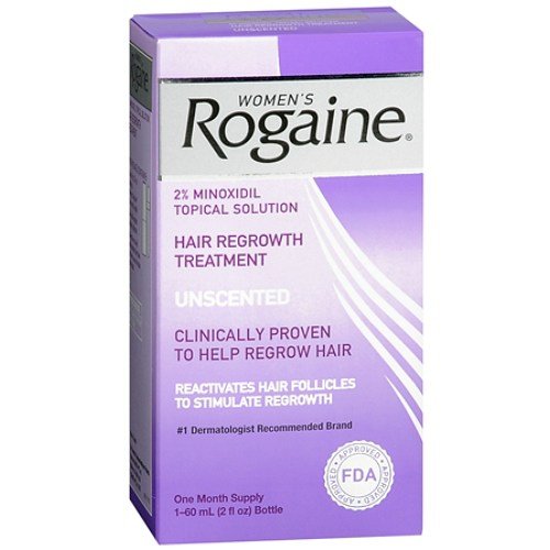 Women's Rogaine Hair Regrowth Treatment, Unscented 1 month supply