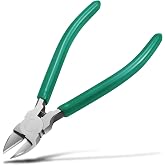RooPro 6 inch High Carbon Steel Wire Cutters | Spring Loaded Design, Lightweight Side Cutter, For Copper Aluminum Wire, DIY Electrical Repair Use