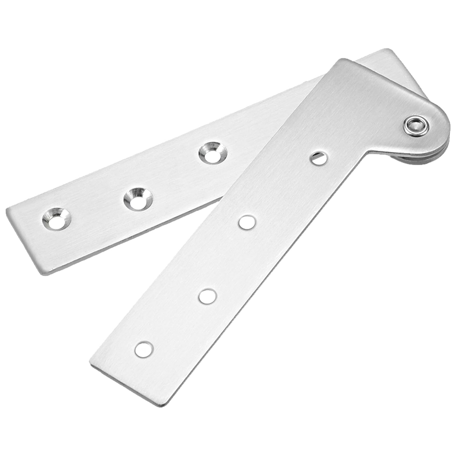 METALLIXITY 360 Degree Rotating Pivot Hinge (150 x 50mm), Stainless Steel Door Hinges - for Home Kitchen Gate Closet Cupboards