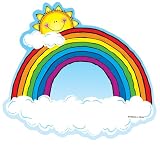 Carson Dellosa - Rainbows Colorful Cut-Outs, Classroom D&eacute;cor, 36 Pieces