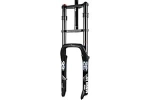 NANLIO E-Bike Bike Air Supension Fork Double Shoulder Snow Front Fork 20 * 4.0inch / 26 * 4.0 inch MTB Fork 135x9mm Travel Air Fork