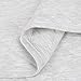 TILLYOU Breathable Quilted Cotton Baby Blanket for All Seasons, Lightweight Warm Toddler Bed Crib Blanket, Super Soft Daycare Nap/Nursery Sleeping Blanket, Heather Gray 39”x47”