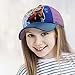 Disney Little Girls Frozen Anna and Elsa 3D Pop Baseball Cap, Age 4-7 Blue/Purple