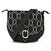 Travelon Crinkle 3-Compartment Flapover Shoulder Bag (Black)
