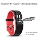 OOTSR Tempered Glass Screen Protector for Garmin Vivosport, (3 Pack) Full Coverage Screen Protector for Garmin Vivosport [2.5D Round Edge] [9H Hardness] [Crystal Clear] [Anti-Scratch]
