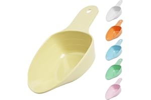 FURMYLOVE Dog Food Scoop-Melamine Pet Food Measuring Cup - 1 Cup 1/2 Cup 1/4 Cup Dog Cat Bird and Rabbit Food Feeding Scoop Dishwasher Safe - Yellow