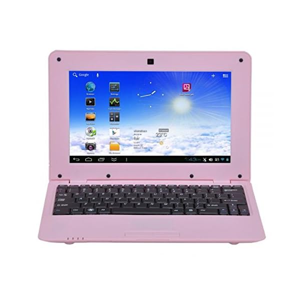 FANCY-CHERRY-NEW-2018-HD-10-inch-Mini-Laptop-Notebook-Netbook-Tablet-Computer-1G-DDR3-8GB-Memory-VIA-WM8880-CPU-Dual-Core-Android-Screen-Wifi-Camera-Keyboard-USB-HDMI-Pink-8GB FANCY CHERRY® NEW 2018 HD 10 inch Mini Laptop Notebook Netbook Tablet Computer 1G DDR3 8GB Memory VIA WM8880 CPU Dual…