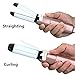 VAV 2 In 1 Mini Travel Hair Straightener And Curler Ceramic Tourmaline Coated Barrel Flat Iron Dual Voltage Rose Gold