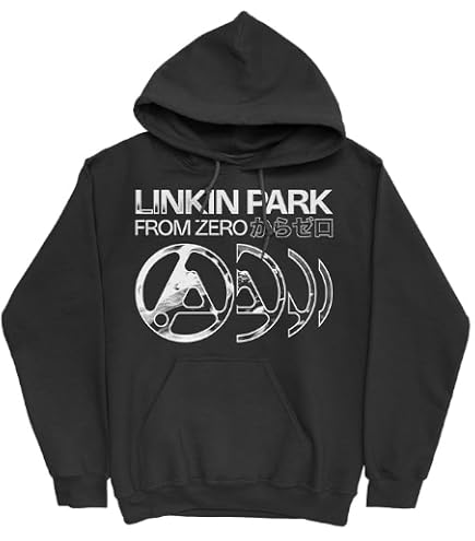 Amazon.com: Linkin Park From Zero Quad Cover Hoodie, Black, Small