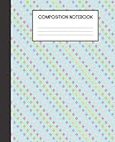 Paperback Composition Notebook: Unicorn Face Pattern College Ruled Notebook Lined School Journal Book