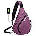 Sling Crossbody Backpack Shoulder Chest Bag - GinkgoTree Outdoor Daypack with USB Charging Port for Hiking, Walking, Cycling