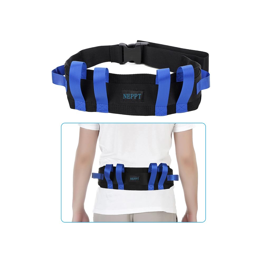 NEPPT Gait Belts Transfer Belts for Seniors Physical Therapy with Handles Safety Gait Belt for Lifting Elderly Fall Prevention Devices Medical Walking belt for Home Care, Patients Standing Assist