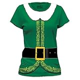 Impact Originals Green Elf Costume Juniors Tunic Tee (X-Large)