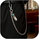 SISICHIC Skull Anchor Pants Pocket Chain Belt: Heavy Jean Wallet Chain, Rockstar Streetwear Goth Punk Accessories