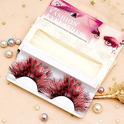 Dorisue feather eyelashes Red lashes Minnie Eyelash