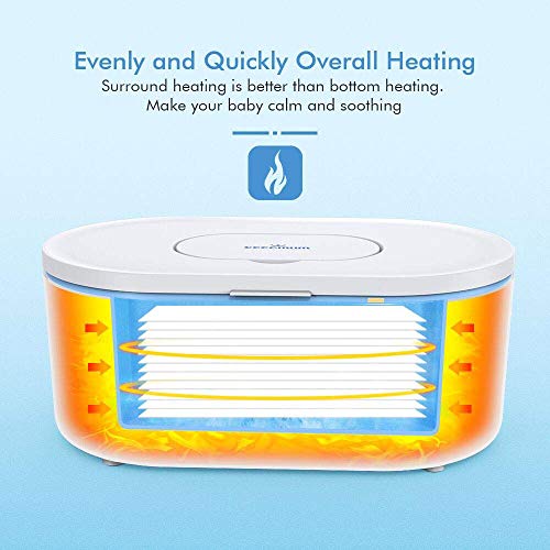 Wipe Warmer Baby Wipe Warmer with Soft Lighting, Large Capacity, Evenly and Quickly