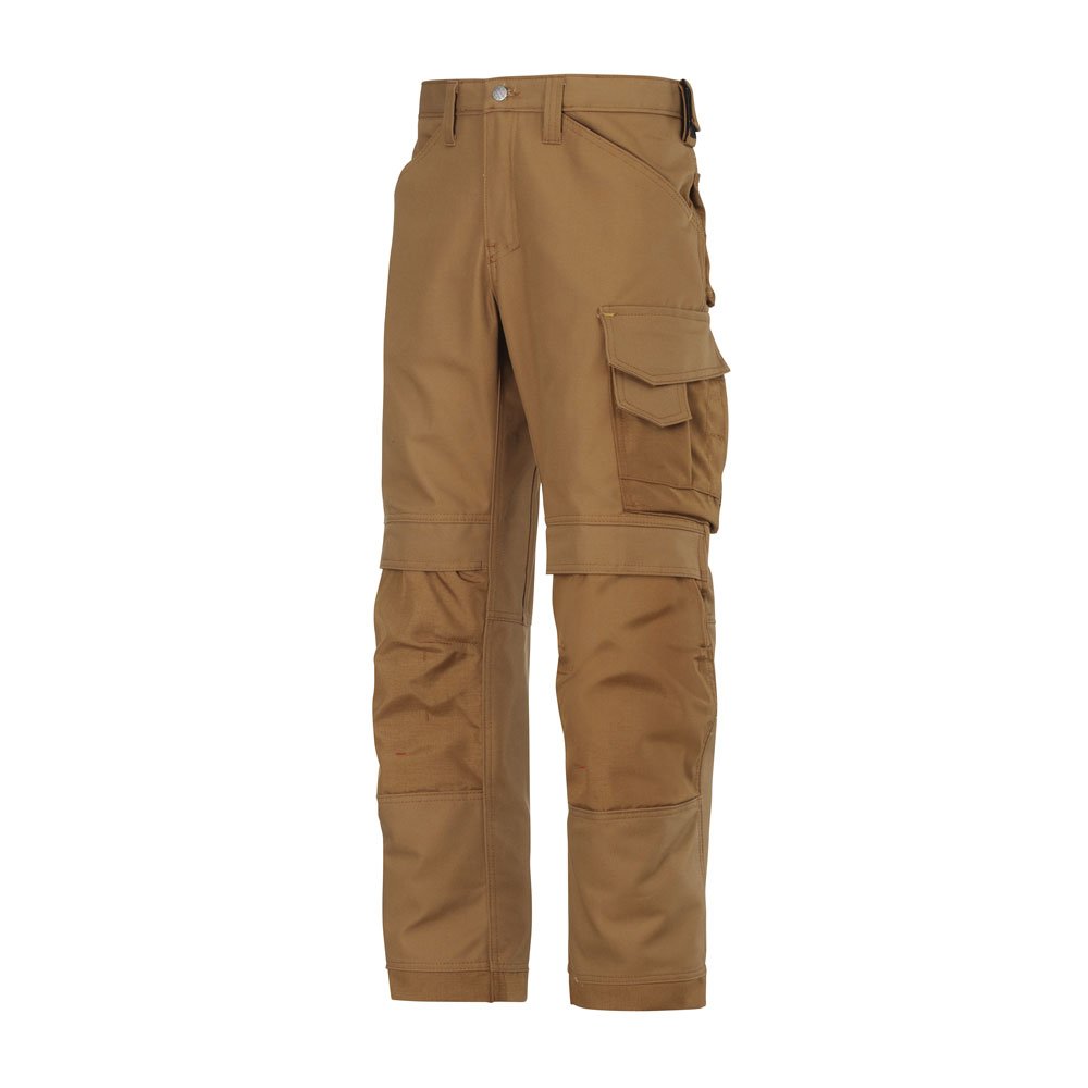Snickers 33141212250 Size 250 "Canvas+" Craftsmen Trousers - Brown