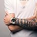 Mens Black Big Face Watches Men 30M Waterproof Large Luxury Casual Stainless Steel Mesh Wrist Watch for Men