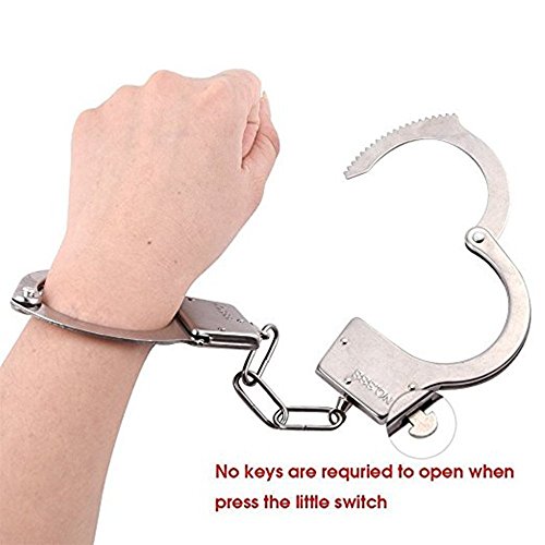 Baonmy Fashion Party Cuffs Furry Fuzzy Handcuffs for Wrist (Black)