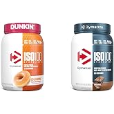Dymatize ISO100 Hydrolyzed Protein Powder, 100% Whey Isolate, Dunkin' Glazed Donut Flavor, 20 Servings &amp; ISO100 Hydrolyzed Protein Powder, 100% Whey Isolate Protein, 25g of Protein, 5.5g BCAAs