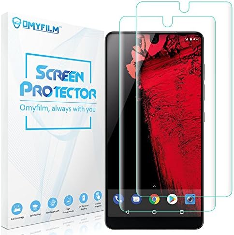 OMYFILM Screen Protector for Essential PH-1, [Not Glass] Essential PH-1 Soft Flexible TPU Film [Maximum Coverage] [Self-healing] Case Friendly Screen Protector for Essential PH-1 (Essential PH-1, 2 Pa