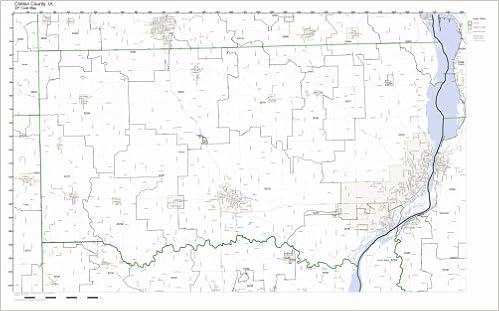Clinton County Iowa Map Clinton County, Iowa Ia Zip Code Map Not Laminated: Amazon.com: Office  Products
