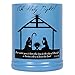 Elanze Designs Christmas Nativity Scene Black Silhouette Stoneware Electric Large Jar Candle Warmer