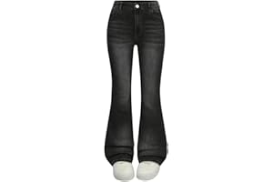 Girls Flare Jeans High Waist Bell Bottom Slimming Denim Pants Stretchy Flare Leg Bootcut Slim Fit Trousers Casual Streetwear