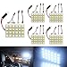 Everbrightt 5-Pack White 5050 24SMD Led Panel Dome Light Lamp Auto Car Reading Interior Lamp DC 12V with T10 / BA9S / Festoon Adapters primary