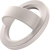 SuydanBox Magnetic Phone Grip, Removable Loop Grip with Soft Finger Strap, Silicone Phone Ring Holder for Back of Phone for iPhone 16/15/14/13/12 Pro Max/Plus, Stone