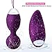Kegel Exercise Weights Ben Wa Ball Sets for Women Kegel Balls for Beginners & Pleasure- Doctor Recommended & Girls Bladder Control & Pelvic Floor Exercises (Purple)