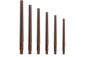 CRIDENG 6PCS Taper Pin Hand Reamer, Manual Pin Taper Shank Hand Reamer,1:50 Conical Degree Manual Pin, CNC Tools