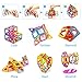 KIDCHEER Magnetic Tiles STEM Toddler Toys 72PCS Kids Magnet Building Blocks Game Educational Stacking Blocks for Boys & Girls