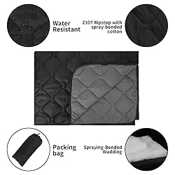 LOOGU Camo Blanket Waterproof Poncho Liner for